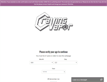 Tablet Screenshot of cravingvapor.com